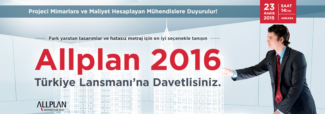 Allplan 2016 Türkiye Lansmanına Davetlisiniz. PT