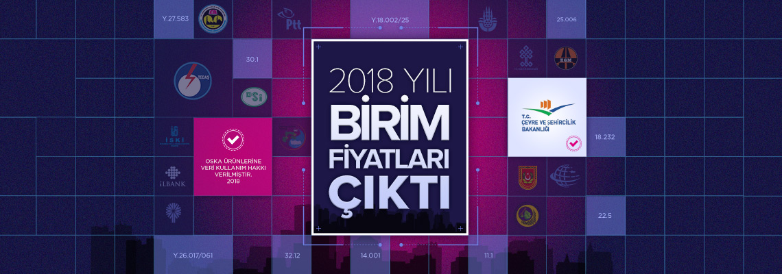 2018 Yılı İnşaat ve Tesisat Birim Fiyatları Yayınlandı! PT