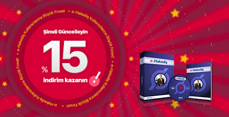 e-Hakediş Paket Programınızı Şimdi Güncelleyin, %15 Kazanın! F