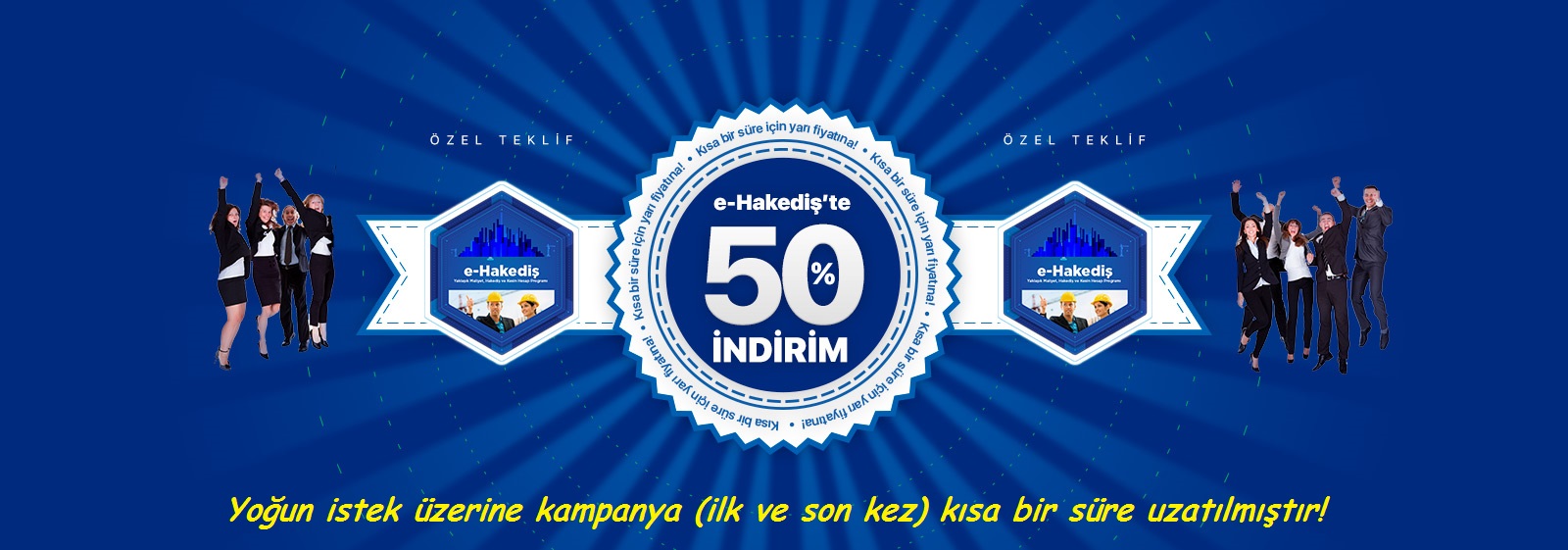 e-Hakediş’te %50 indirim! PT