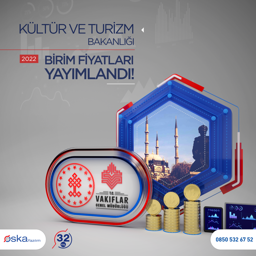 Kültür ve Turizm Bakanlığı ile Vakıflar Genel Müdürlüğü Birim Fiyatları Yayımlandı! Social 1