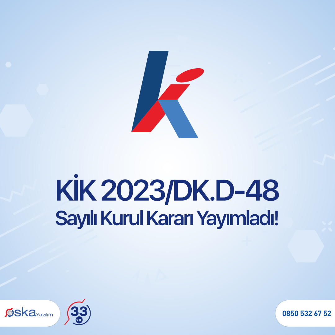 KİK 2023/DK.D-48 Sayılı Kurul Kararı Yayımladı! İnstagram