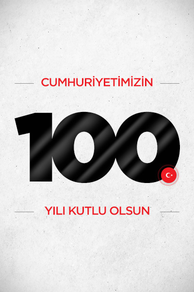 Cumhuriyetimizin 100. yılı kutlu olsun 100