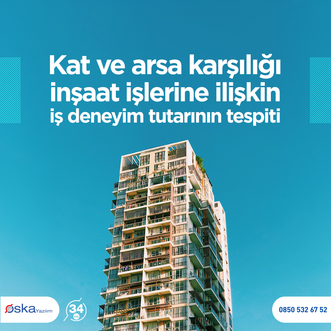 Kat ve arsa karşılığı inşaat işlerine ilişkin iş deneyim tutarının tespiti Instagram Post Image